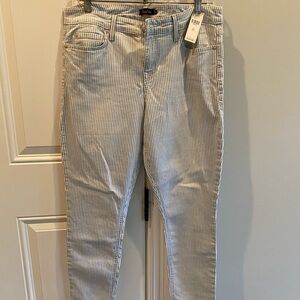 Anthropologie Level 99 Striped Skinny Jeans